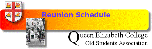 Reunion Schedule