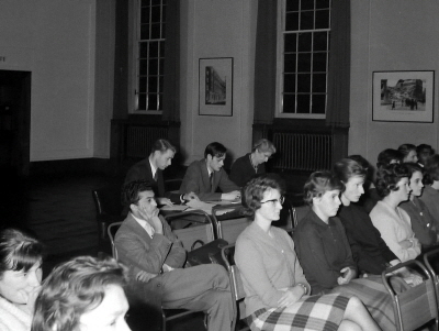 Audience at a debate