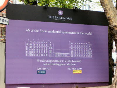 Phillimores advert board